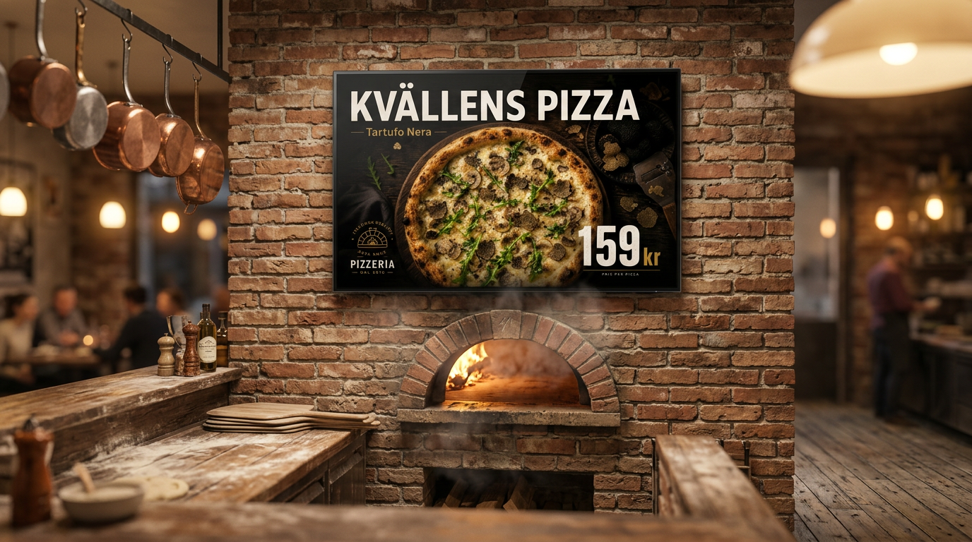 Kvällens pizza — Tartufo Nera